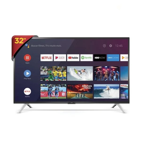 Smart TV LED 32 Polegadas Semp 32S5300 - Resolução Hd, DTV, Android TV, Reconhecimento de Voz, Hdmi e USB - 2