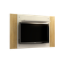 Painel para TVs ate 50 Polegadas America Valdemoveis Off White/Cinamomo - 1