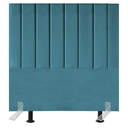 Ver imagem 1 de Cabeceira Estofada de Cama Solteiro Box 100 Cm Carolina Suede e Frame:azul Turquesa