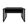Mesa de Trabalho para Escritório 2 Lugares Preto 1,20m F5 - 5