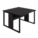 Ver imagem 2 de Mesa de Trabalho para Escritório 2 Lugares Preto 1,20m F5