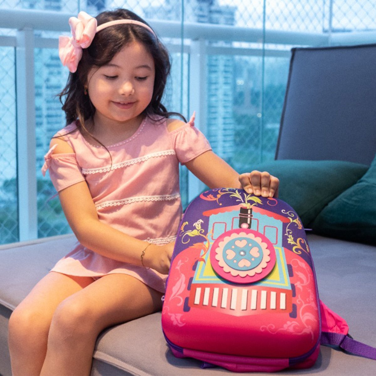 Mochila de Criança Passeio Infantil Bolso Único Alça Dupla +3 Anos ...