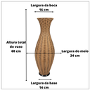 Ver imagem 3 de Kit 02 Vasos Decorativo Aladim Cor Natural