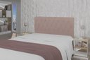 Ver imagem 3 de Cabeceira Viena Plus Casal 1400mm Veludo Rose - Simbal