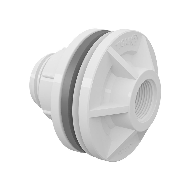 Adaptador Roscável 1/2'' com Anel para Caixa D'Água Tigre