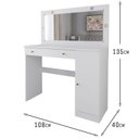 Ver imagem 3 de Penteadeira com LED 135x108cm Estrela Branco