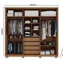 Ver imagem 6 de Guarda Roupa/ Roupeiro Mozart Caemmun 6 Portas e 4 Gavetas