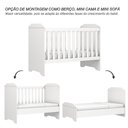 Ver mais imagens de Quarto de Bebê Duda 3 Portas e Berço Americano Mini Cama Mel Branco Brilho com Colchão Gazin