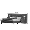 Ver imagem 4 de Cabeceira Casal com Mesa de Apoio Detroit