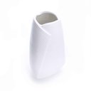 Ver imagem 1 de Vaso Decorativo Dobradura Branco em Cerâmica 25x16cm - D’Rossi