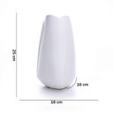Ver imagem 6 de Vaso Decorativo Dobradura Branco em Cerâmica 25x16cm - D’Rossi