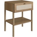 Ver imagem 3 de Mesa de Cabeceira 01 Gaveta com Telinha Pés Madeira Moss A03 Hanover Roble