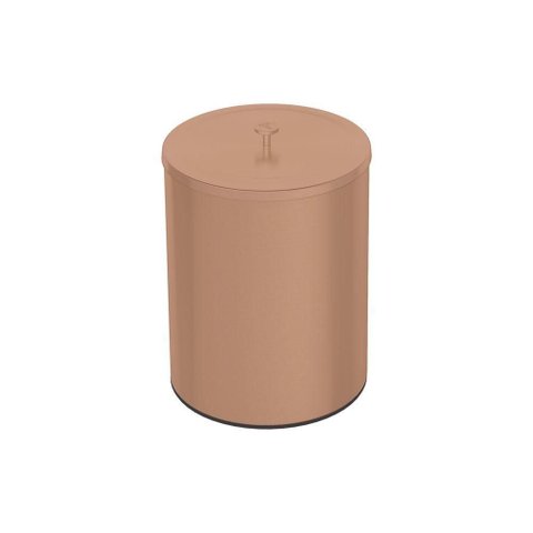 Lixeira Tramontina Útil em Aço Inox Scotch Brite com Revestimento Especial a Base de Verniz Rose