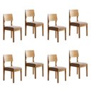 Ver imagem 1 de Kit 8 Cadeiras para Sala de Jantar com Pés Madeira Maciça Ana
