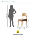 Ver imagem 3 de Kit 8 Cadeiras para Sala de Jantar com Pés Madeira Maciça Ana