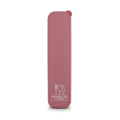 Porta Talher Portátil Viagem Trabalho Concept Jacki Design Rosa