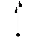 Ver imagem 3 de Luminária de Piso Jacoba com Cúpula Dupla Articulada Preto