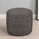 Ver imagem 4 de Kit 02 Puffs Redondo 50cm Sala de Estar Living Coliseu W01 Linho Mescla Chumbo - Lyam Decor