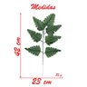 96 Galhos Samambaia Escura Folha Artificial Talo Verde 42cm - 2