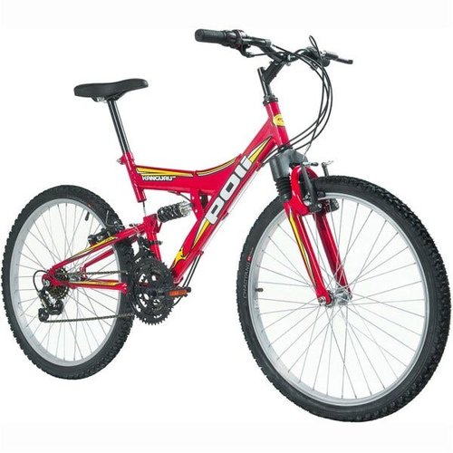 BICICLETA MOUNTAIN BIKE ARO 24 /UNISSEX - VERMELHA - CAEDE - Casa