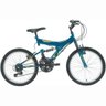 Bicicleta Full Suspension Kanguru Aro 20 Azul - Polimet - 2