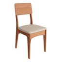 Ver imagem 6 de Mesa Jantar 1,60m x 0,90m Retangular Pés Retrô com 6 Cadeiras Assento Estofado 100% MDF Dalla