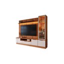 Ver imagem 7 de Estante Home Noble para Tv até 75” 225cm com Cristaleira Led Porta Reflecta Sala Moderna