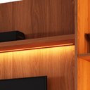 Ver mais imagens de Estante Home Noble para Tv até 75” 225cm com Cristaleira Led Porta Reflecta Sala Moderna