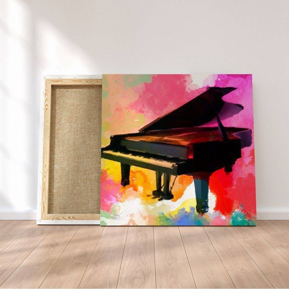Quadro Decorativo 60x60cm Piano Color - 1