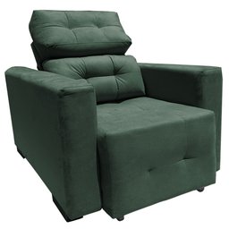 Cadeira Poltrona Reclinável Retrátil Isabelle Consultório Estética Facial Cílios Sobrancelha Verde - 2