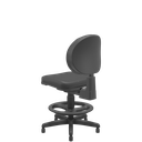 Ver imagem 2 de Cadeira caixa executiva backplax new plus sem braço-preto Plaxmetal