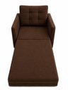 Ver imagem 1 de Poltrona Cama Solteiro 2 em 1 Conforto, Elegância Veludo:Marrom