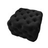 Puff Pufão Banco Decorativo Quadrado Capitonê Suede Preto - 1