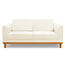 Ver imagem 1 de Sofa Beny Premium 1,80mts Courino Bege Base Madeira