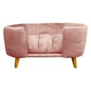 Ver imagem 2 de Poltrona Cama Pet Hannah Luxo - Veludo Rose
