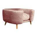 Ver imagem 4 de Poltrona Cama Pet Hannah Luxo - Veludo Rose