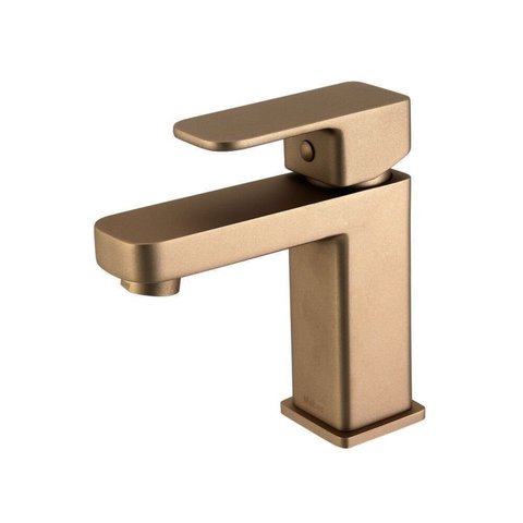 Torneira para Banheiro Bancada Axiom Slim Dourado Matte Meber Metais