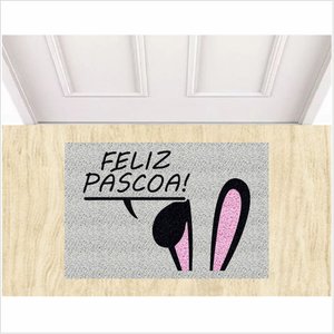 Tapete Coelho da Pascoa para Decoração.