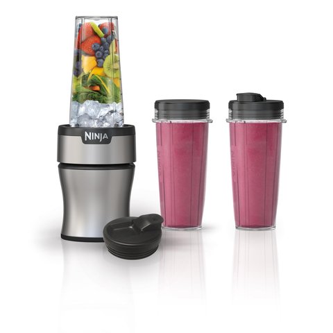 Ninja Bn301 Nutri-blender Plus, 900w, 3 Copos To-go, Prata