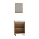 Ver imagem 4 de conjunto Banheiro Capri 60cm Armário Completo Gabinete Cuba Espelheira