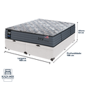 Ver imagem 3 de Cama Box Baú Branco e Colchão Queen Joy Molas Ensacadas Sealy