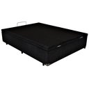 Ver imagem 2 de Cama Box Baú Viúva Suede Preto 120x188x42