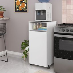 Aparador Armário para Cozinha Esconde Botijão de Gas Branco - 1
