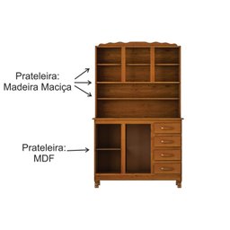 Armário de Cozinha 5 Portas 4 Gavetas Clássica - 5