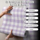 Ver imagem 4 de Papel de Parede Autocolante Xadrez Aquarela - 3 Metros