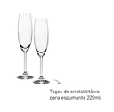 Ver imagem 3 de Caixa Madeira para Garrafa de Espumante e 2 Taças de Cristal