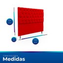 Ver imagem 6 de Cabeceira Estofada com Capitonê para Cama de Casal 140 Mirage Suede