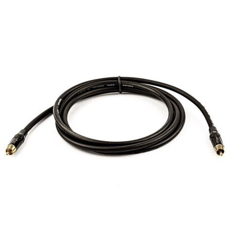Cabo Coaxial Digital (spdif) Preto - 2 Metros