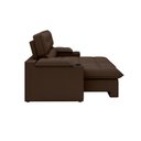Ver imagem 5 de Sofá Retrátil e Reclinável 2,10m Suede Marrom c/ Porta Copo Liverton Xflex