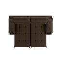 Ver imagem 3 de Sofá Retrátil e Reclinável 2,10m Suede Marrom c/ Porta Copo Liverton Xflex